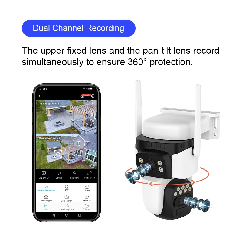 Solar Camera Security PIR Detection Alarm Network 4g Sim Card Camera Surveillance Cctv Ip Camera