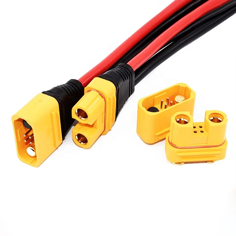Amass AS150U-F AS150U Male Female To XT90 Cable Plug Connector With 8AWG For Big Load Multirotor FPV Drone