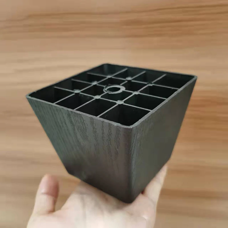 Guangdong Factory 60mm 80mm 100mm Furniture Leg   PP Plastic Leg  Trapezoidal sofa feet