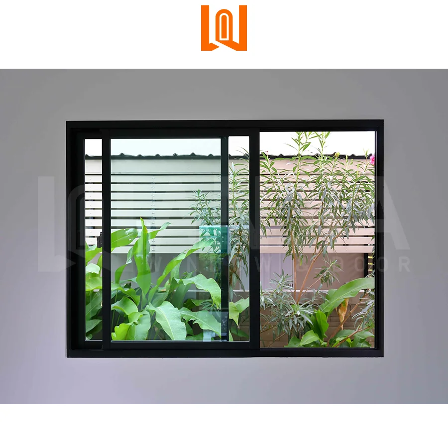 Waterproof residential glass window hurricane impact aluminium sliding windows double glazed sliding windows