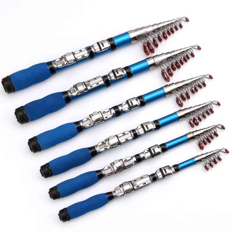 Fishing Rod 1.0m-2.3m Super Short Mini Glass Fiber Reinforced Plastic Telescopic