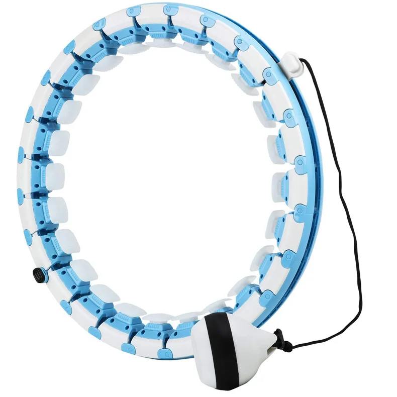 Collapsible Weighted Fitness Waist Abs Gym Workout Body Build Hula Exercise Hoop