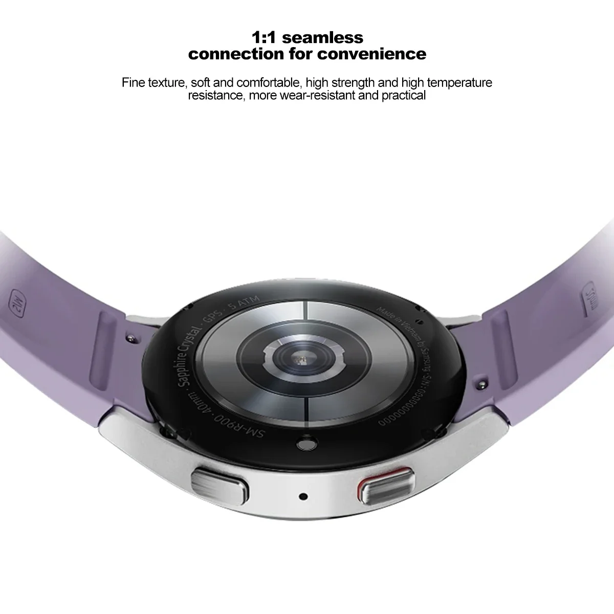 CAOWTAN No Gaps Sport Strap 5 Pro 45mm Bracelet for Samsung Watch Galaxy 6 5 4 44mm 40 43 47 42 46mm Classic  4 6 Silicone Bands