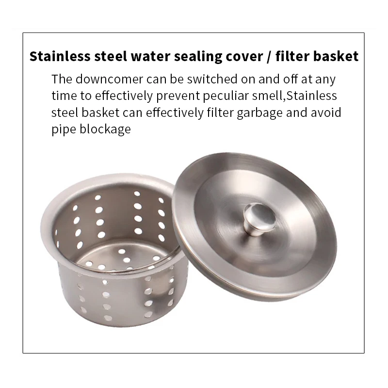 AG 2 Pcs Kitchen Sink Drain Basket Sink Drain Basket Triangular Sink Filter Waste Trap Basin Drainer