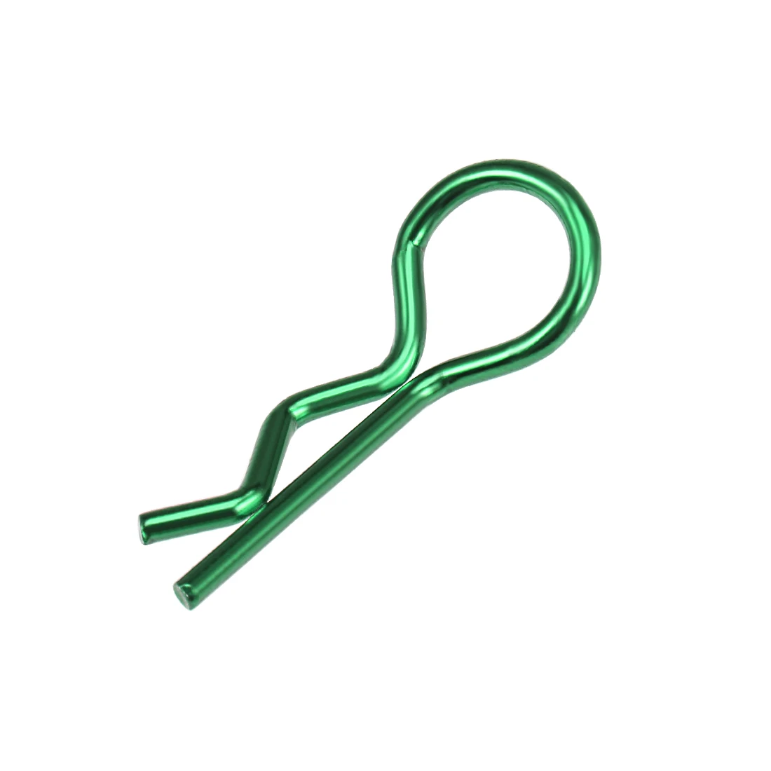 25pcs R Clips 1/10 Bent Springy R Pins for RC Car Truck Crawler Buggy Green
