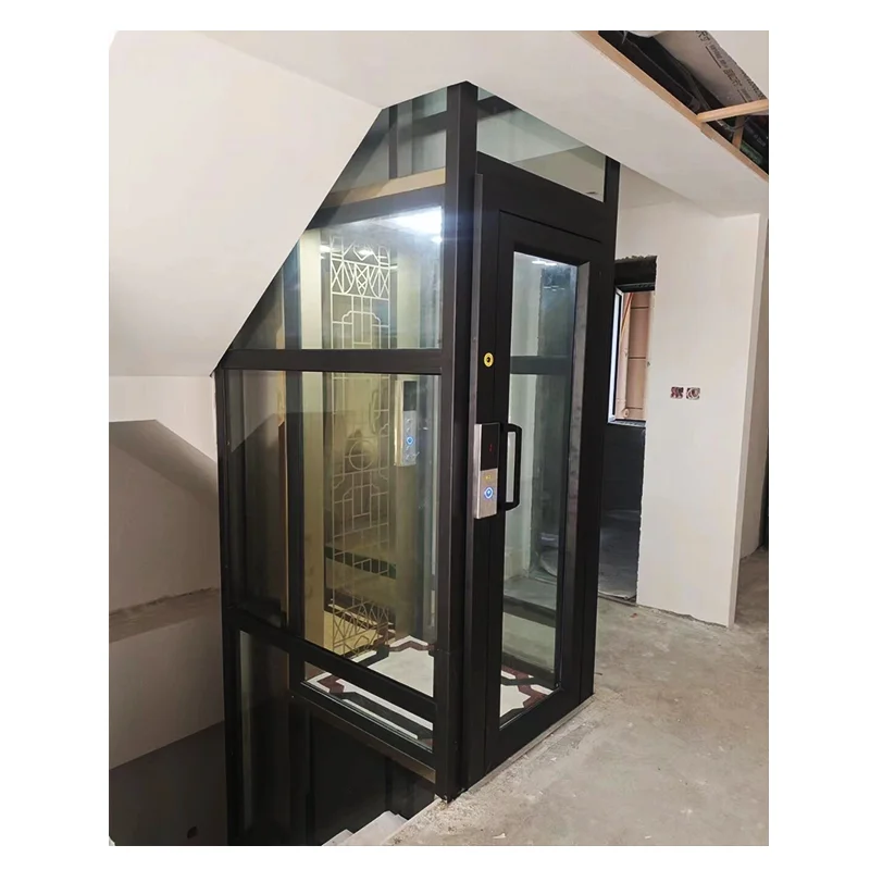 Outdoor Elevator Efficient residential villa elevator luxury small home elevator