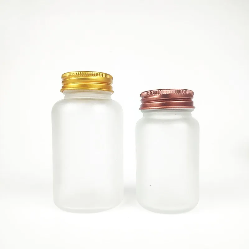 Empty 120cc 150cc 200cc 250cc 300cc Clear Frosted Glass Medicine Bottles for Capsule Pill Health Product Tablet Maca Granule