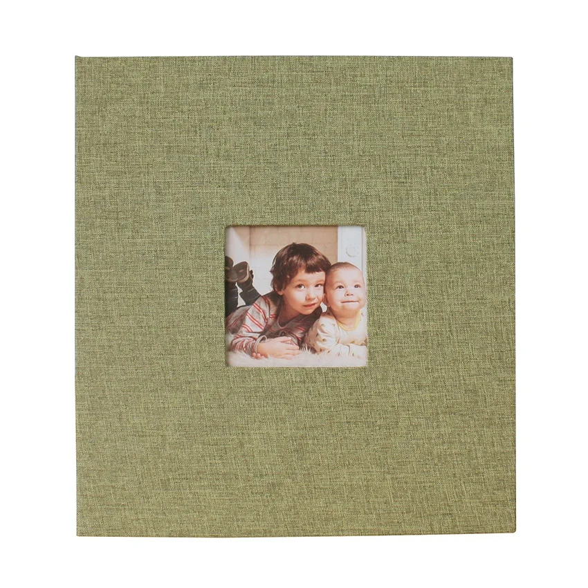Photo Album self adhesive DIY Scrapbook 5x7 40 Pages 802 pictures linen cloth cover screw post bound album