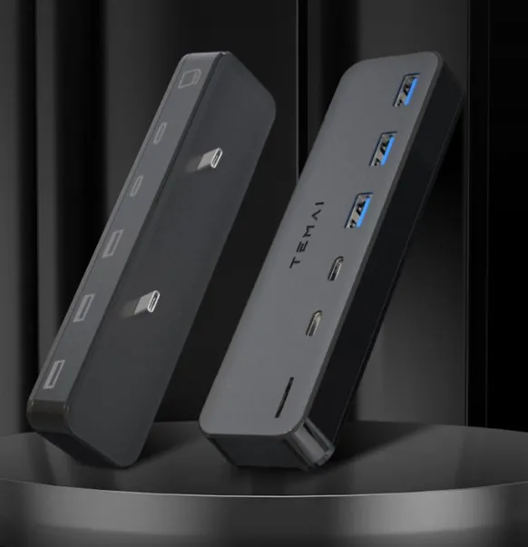 car accessories fast charging hub USB expander docking station charging port adapter extender for tesla model3/y