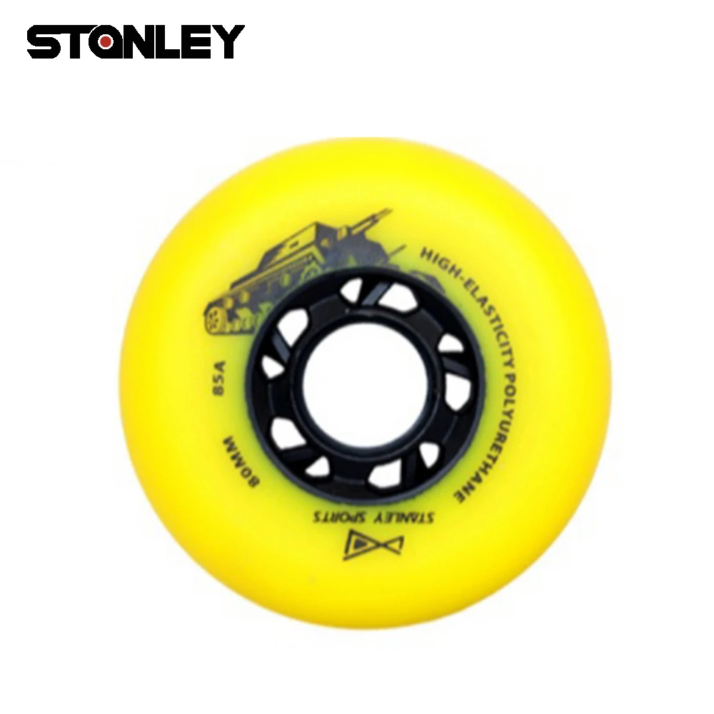 Batch black Blue Yellow Spot 76MM 80MM Slalom Freestyle Wheels Wear resist High Elasticity Land Matte Inline Skating Wheel