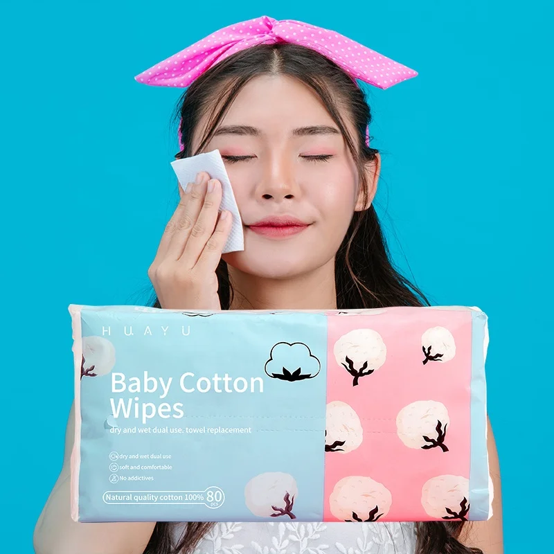 wet or dry disposable clean face towel cleansing towel disposable makeup removing wipes