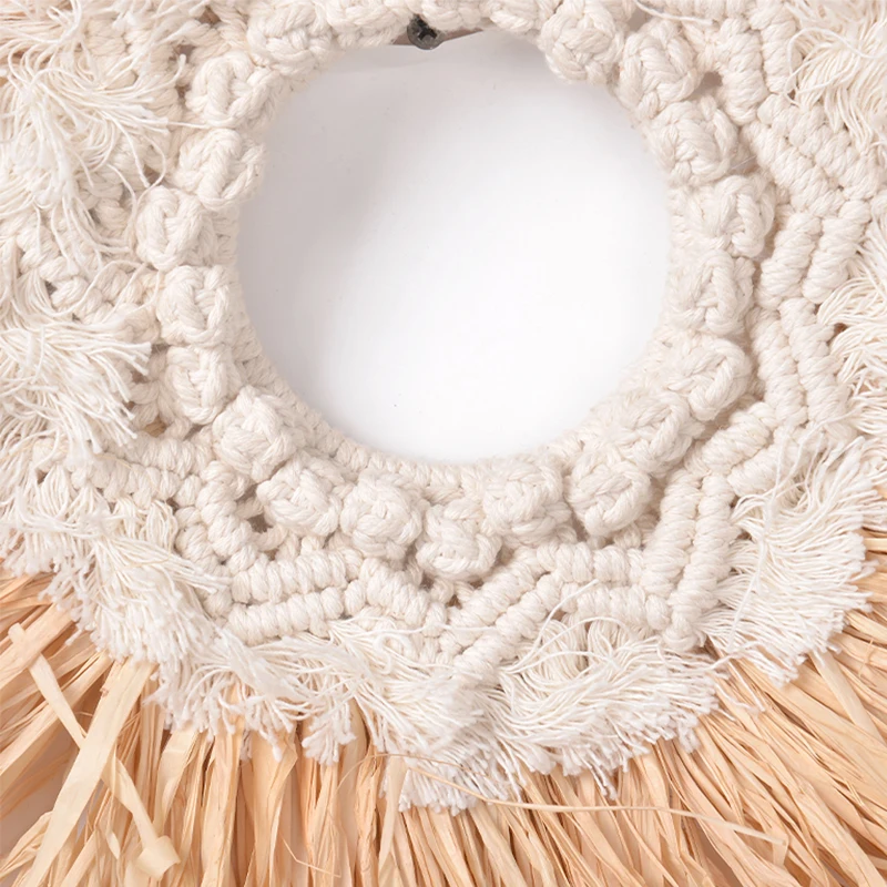 Hot Sales Boho Raffia Decor Wall Decoration Wall Hanging For Home