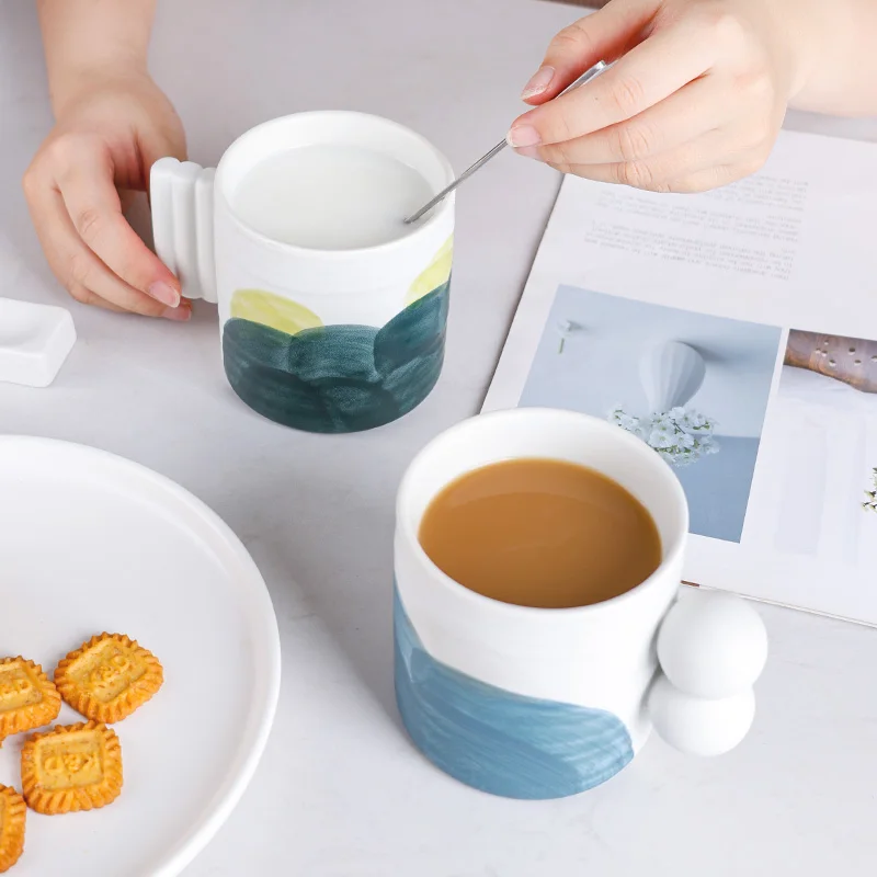 Manufacturer Malaysia Personalized Hand Made Ceramic 330ML Coffee Milk Water Cup Mug