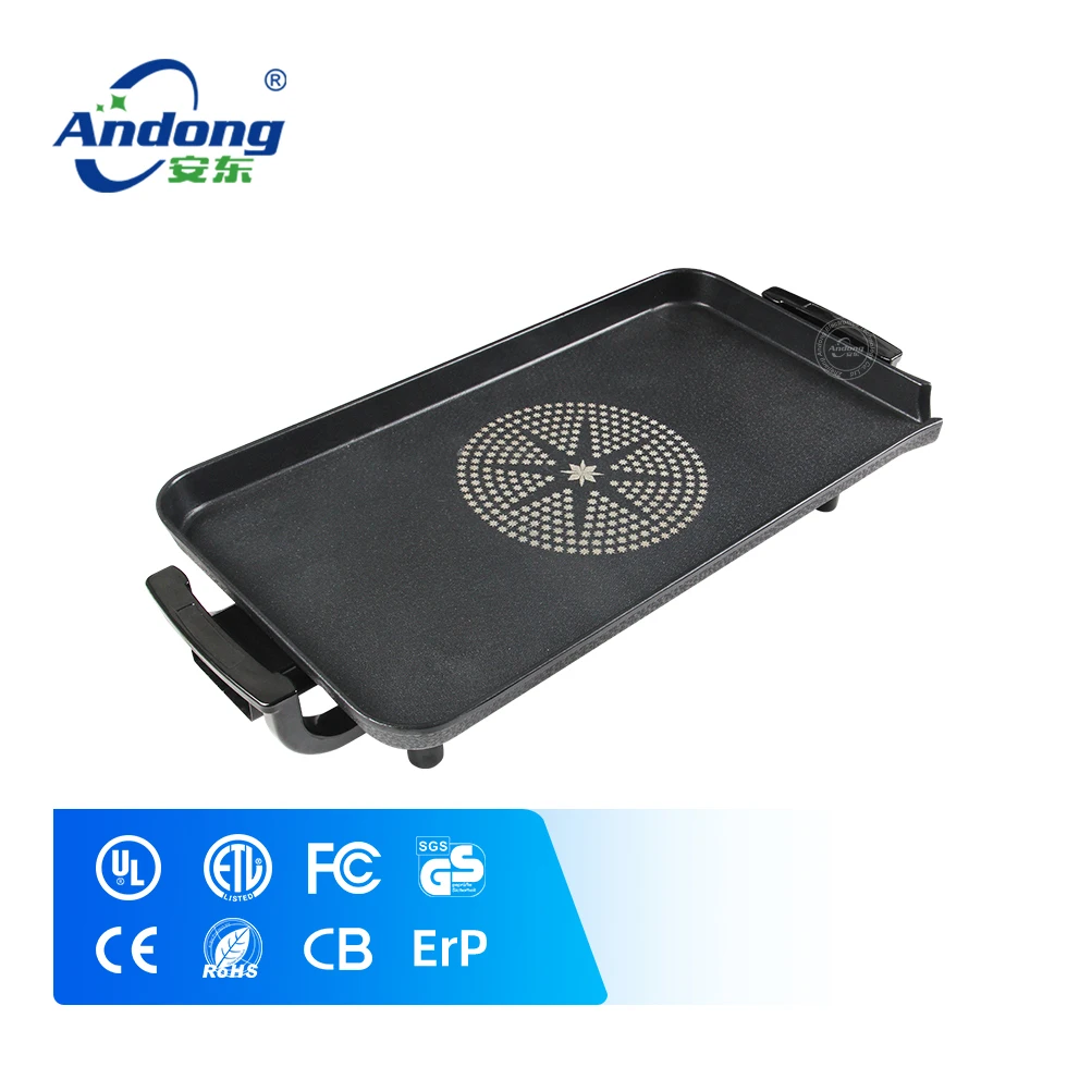 Электрический многогриль Andong, плоская сковорода для барбекю и приготовления пиццы