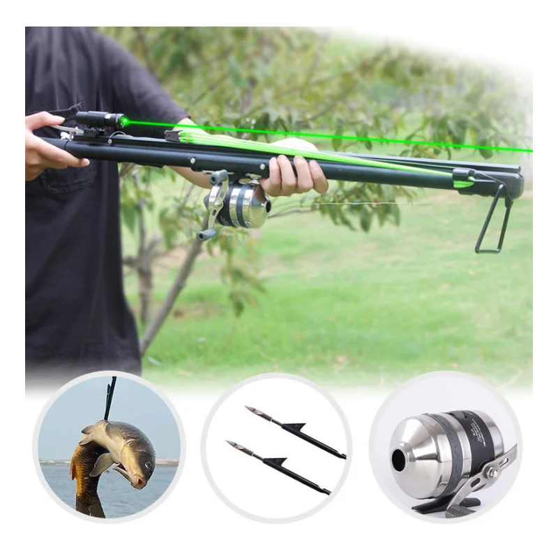 Выдвижная полевая Рогатка для стрельбы из рыбы Мощная Рогатка для охоты и стрельбы набор рогаток для рыбалки Охота