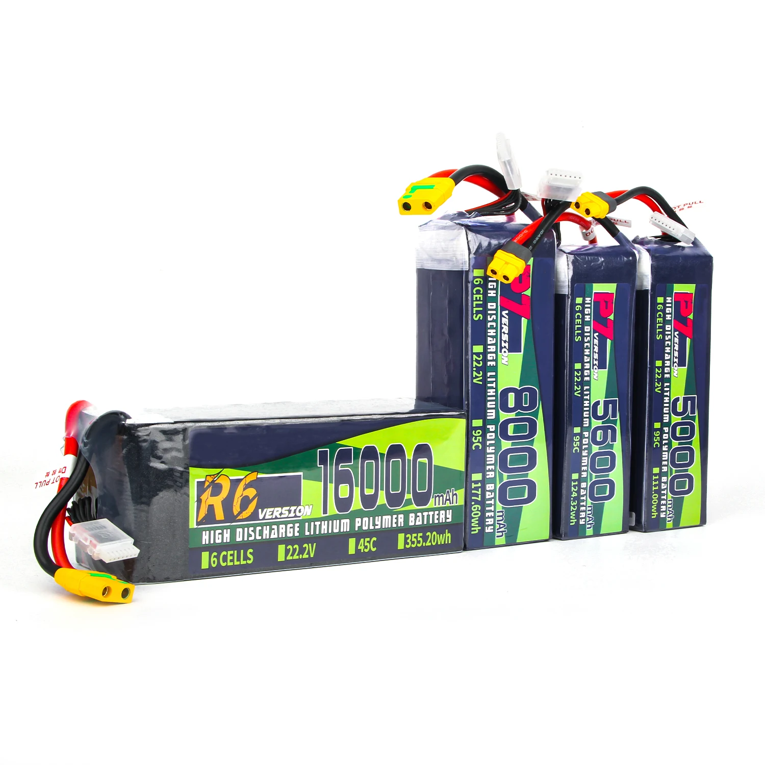 Lipo battery 6S 22.2V  5000/5600/8000/16000mAh 95C 45C 6S1P RC Battery with  XT60 XT90-H Plug for Agricultural plant protection