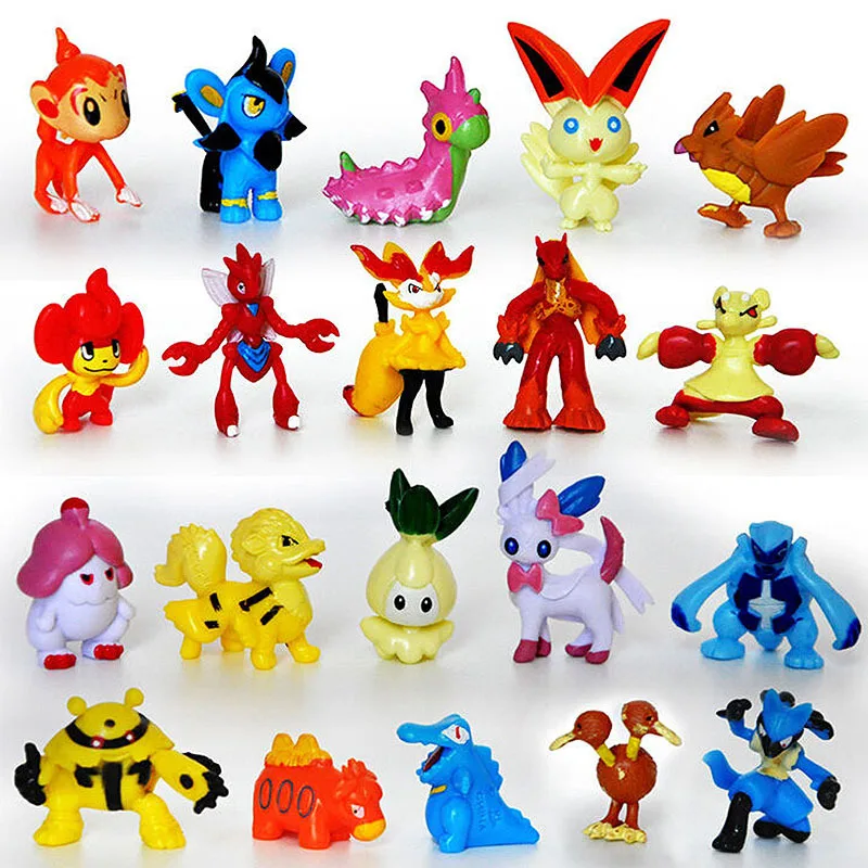 Hot Sale Good Quality 2-3 cm 144 Different Style Pokemoned Figures PVC Mini Child Toy Action Figure Poke mon for Kids