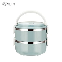Heat preservation multi layer leakproof portable food container bento stainless steel lunch box for adults kids