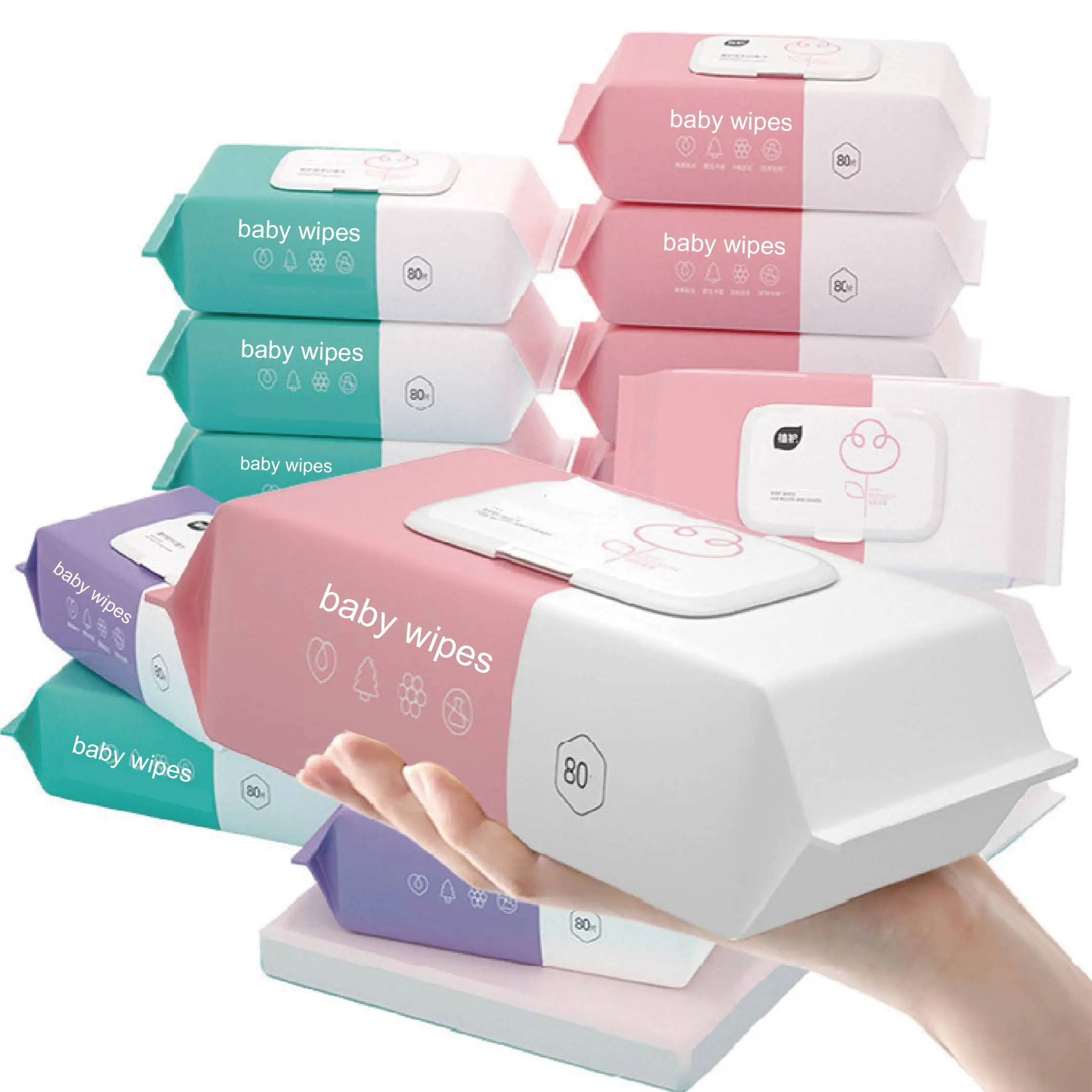 Multipurpose Innovative Hypoallergenic And Unscented Free Sample Products Professional Warmer New Born Baby Wipes