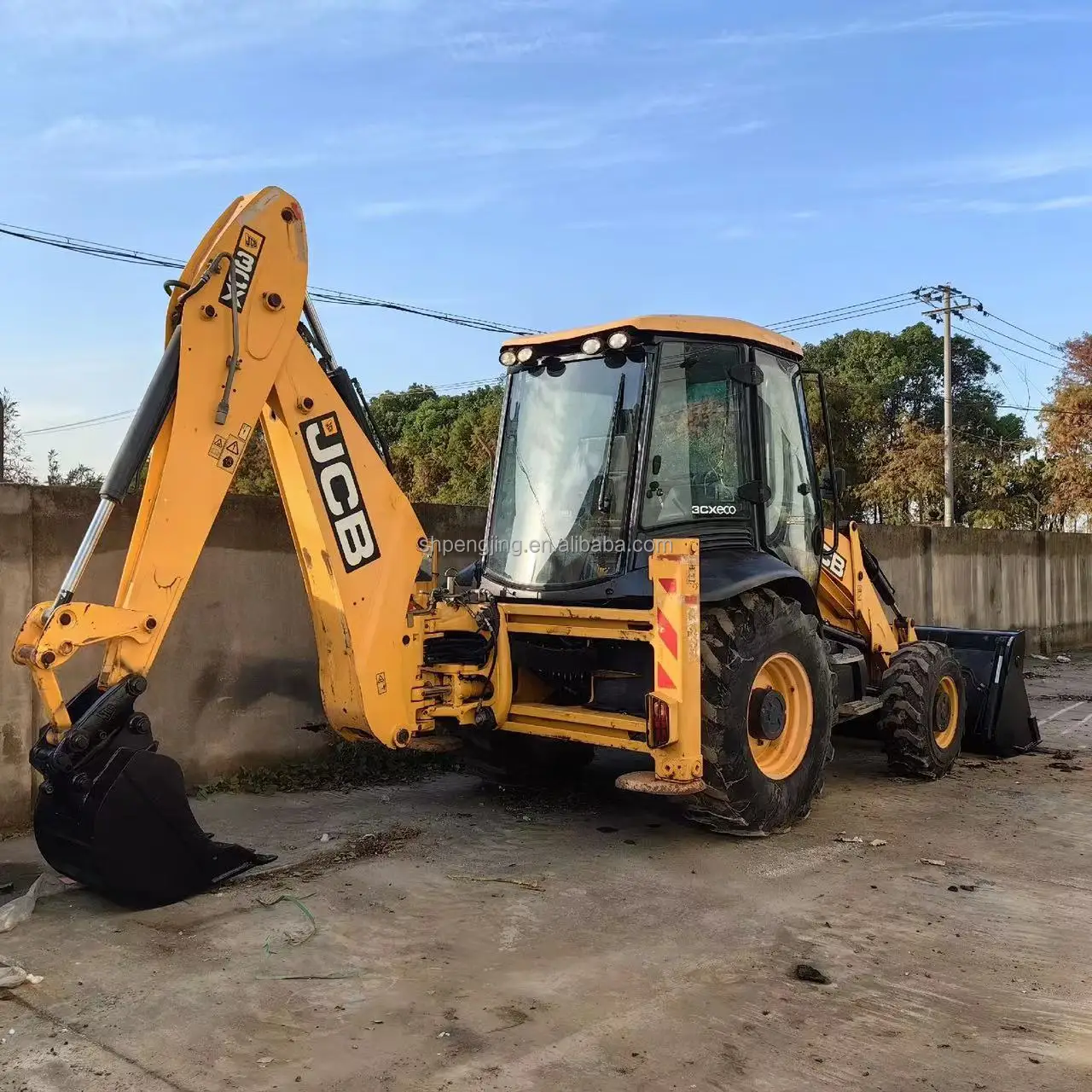 Used Backhoe excavator Loader JCB 3CX made in UK Excellent condition wheeled excavator for sale with cheap price