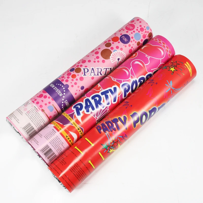 low price holiday celebration gold leaf  party broken sequins Confetti cannon party popper