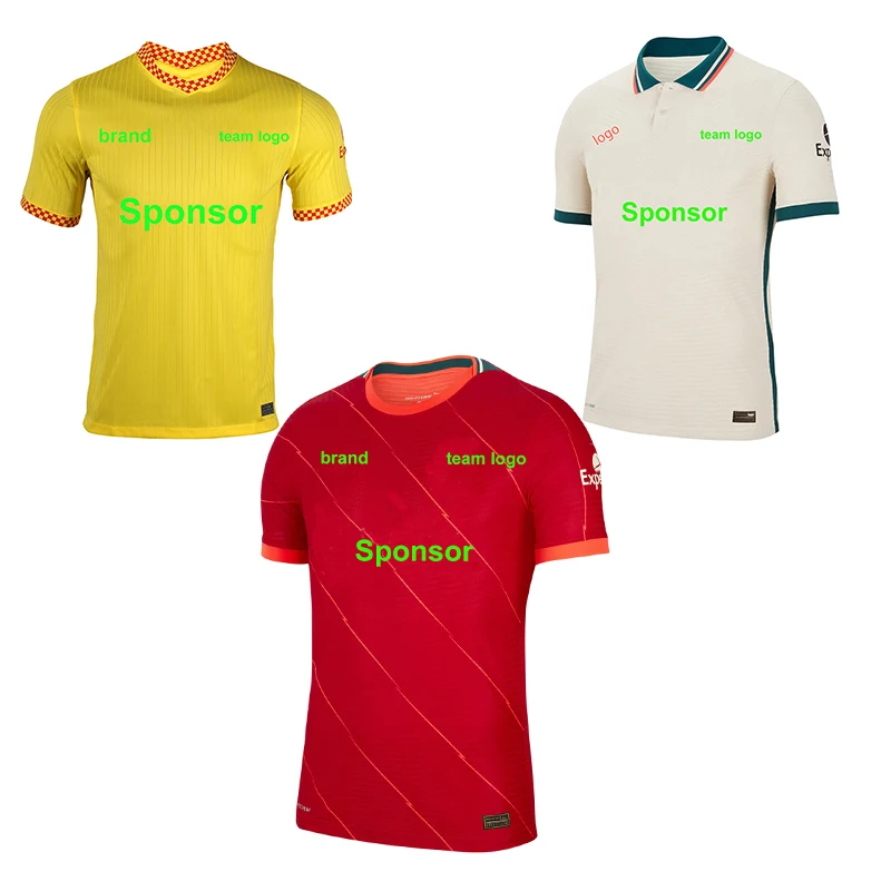 Football Jersey 21/22 Customized Player Version Thailand Soccer Wear Liverpool Jersey