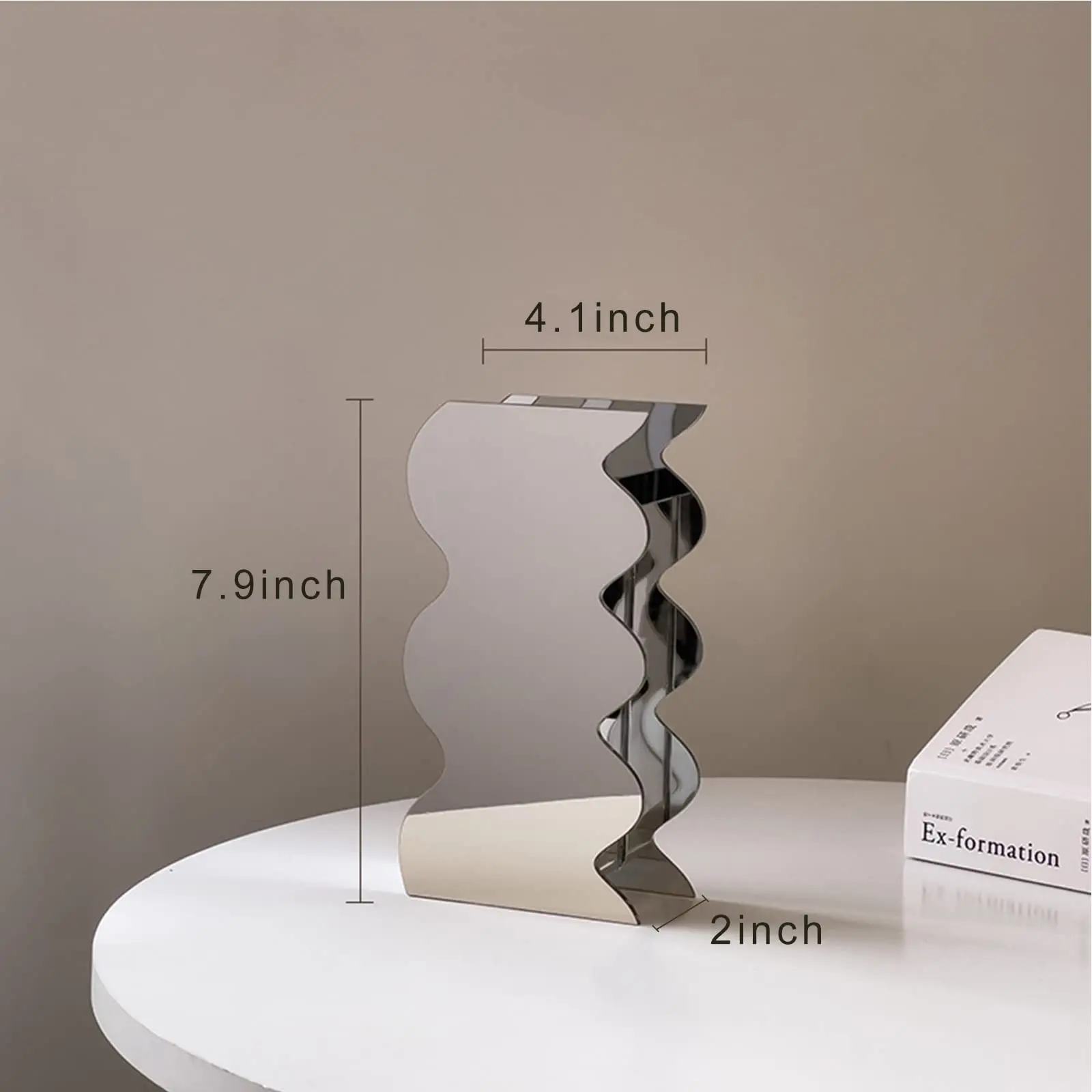 Acrylic Vase,Unique Vase Decor,Acrylic Vase for Home Office Centerpieces Wedding Holiday Party Gift