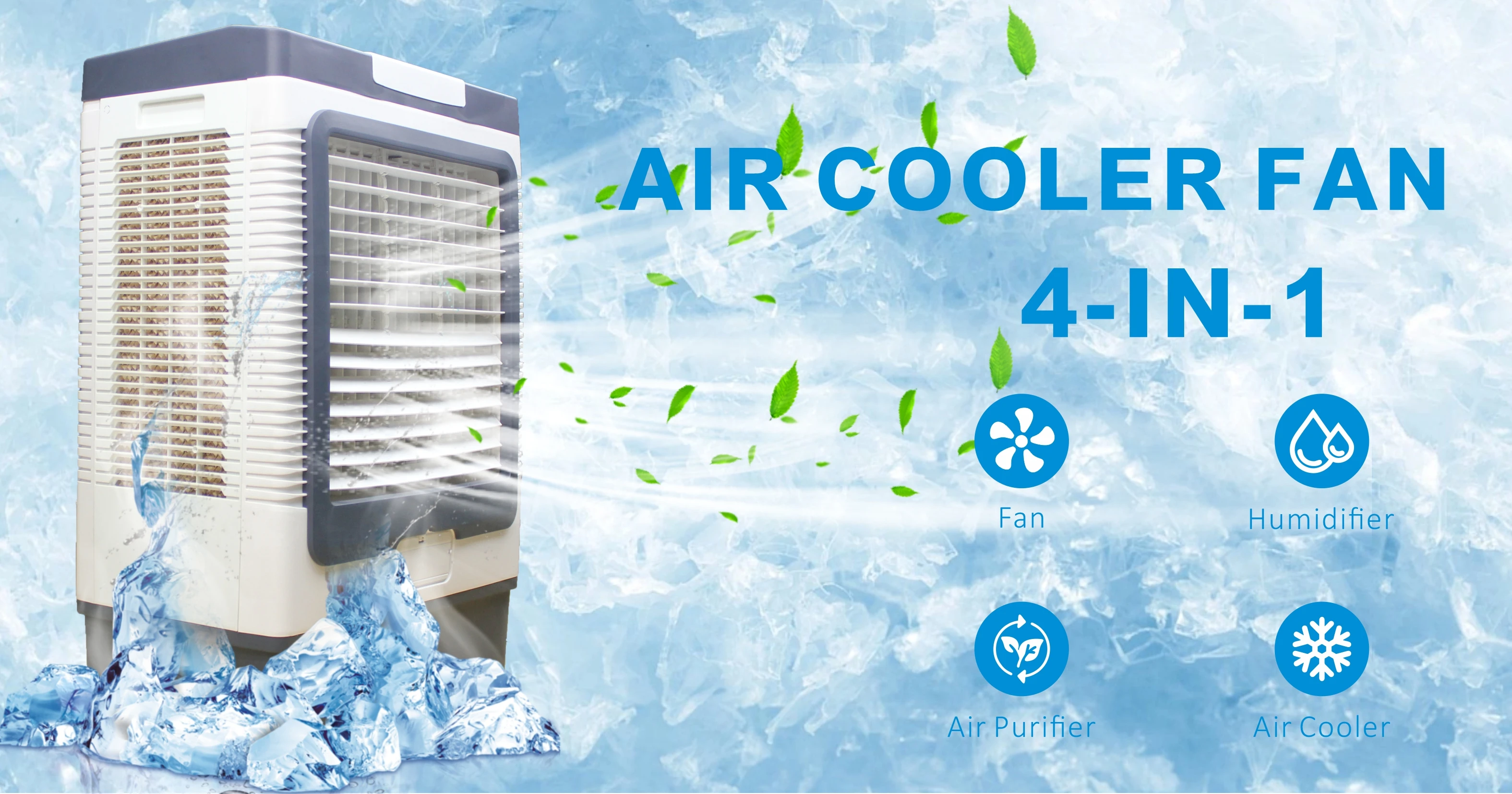 Strong Cool Breeze Air Cooler With 9000 Cubic Meter Air Flow For Large Room Air Cooler