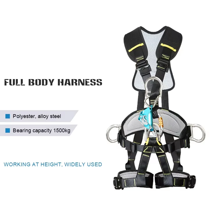 Сертифицированный CE ремень безопасности для всего тела 5-точечные регулируемые ремни скалолазания защита от падения промышленных спасательных операций