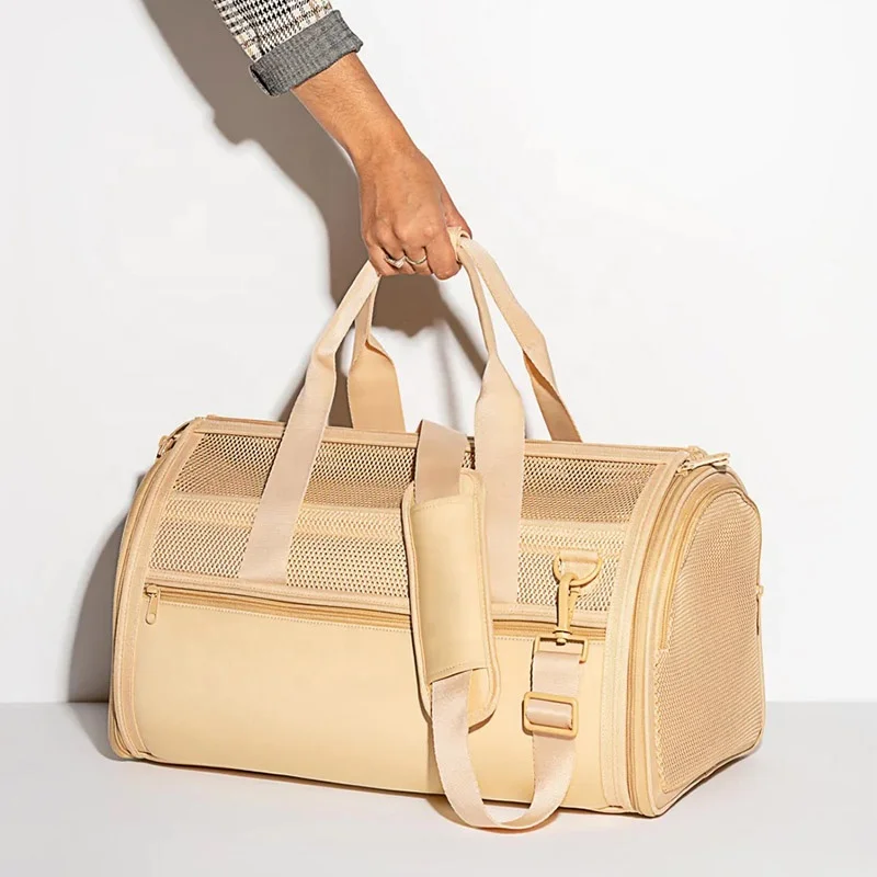 Оптовая продажа одобренная авиапочтой сумка для путешествий домашних животных кошек переноски мягких щенков и