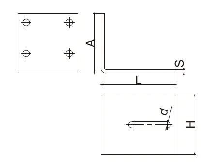 gate catcher bracket door end stopper bracket