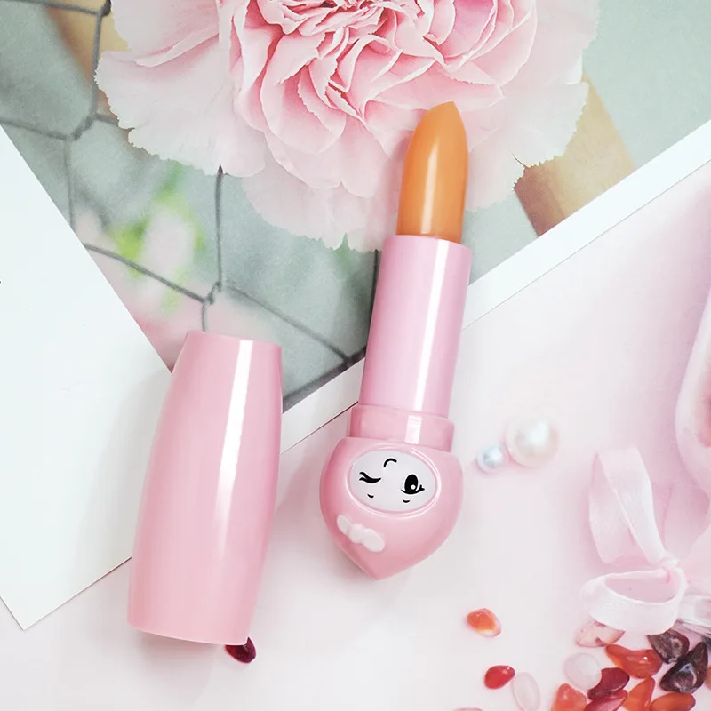 Peach flavor lip balm moisturizing lip discoloration lip balm spot no logo