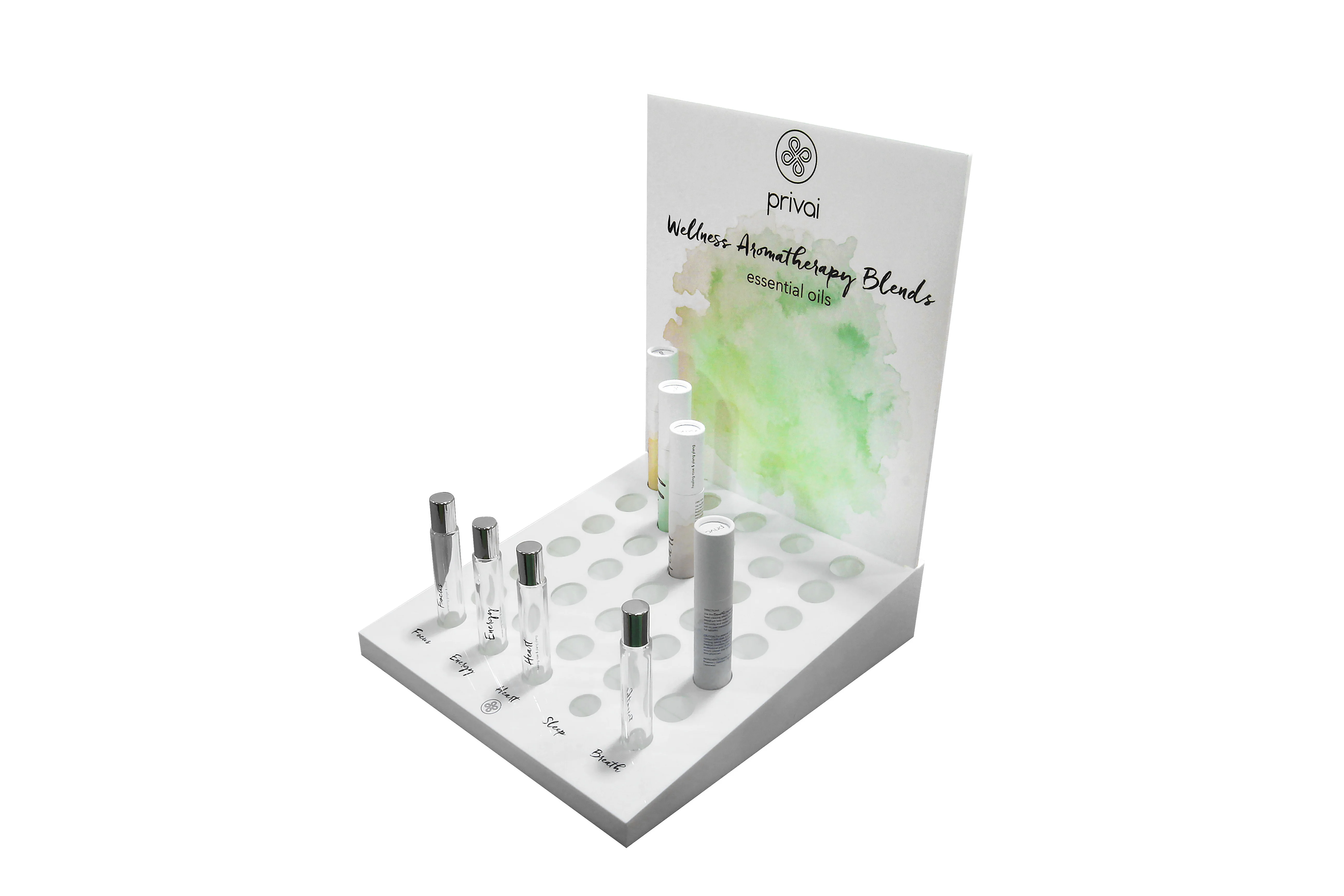 Customized Essential Oils Cologne Bottle Display Stand Perfume Organizer rack