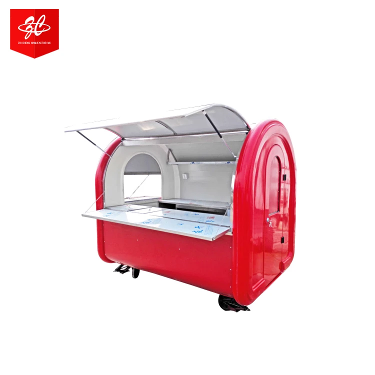 Customize Multi-function Barbecue Hot Dog Pizza Mini Donut Food Cart Churros Portable Food Trailer Dining Car For Sale