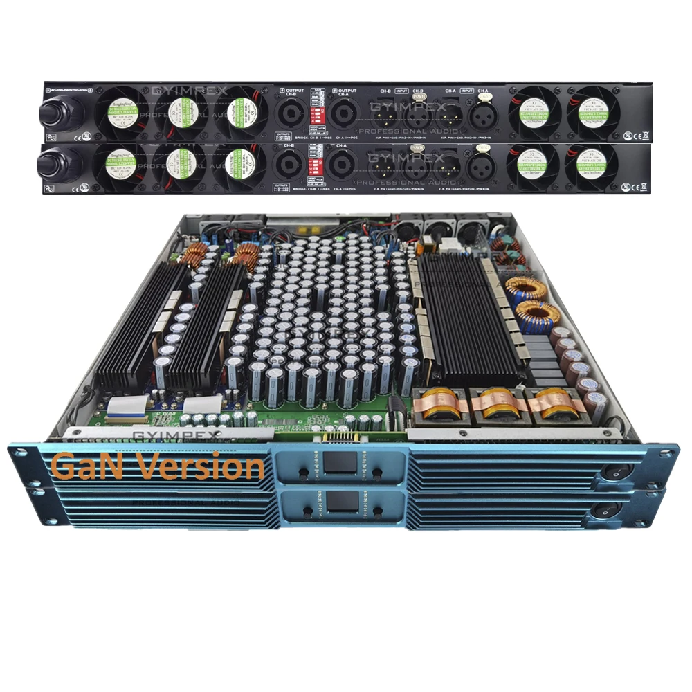 High quality public address system audio music 7100W 1U 2ch class d amplifier Management System for Outdoor Stage Amplifier