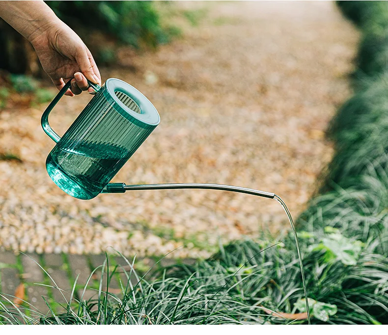 RUIPU 1000ml hydroponics system garden supplies Semi transparent minimalist style plastic watering can