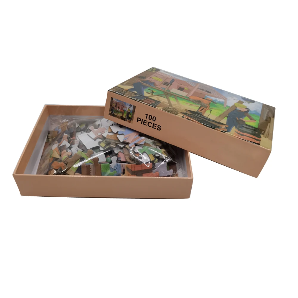 Free Sample Indoor Table Paper Game Design Puzzle Game Colorful Printing Jigsaw Puzzle