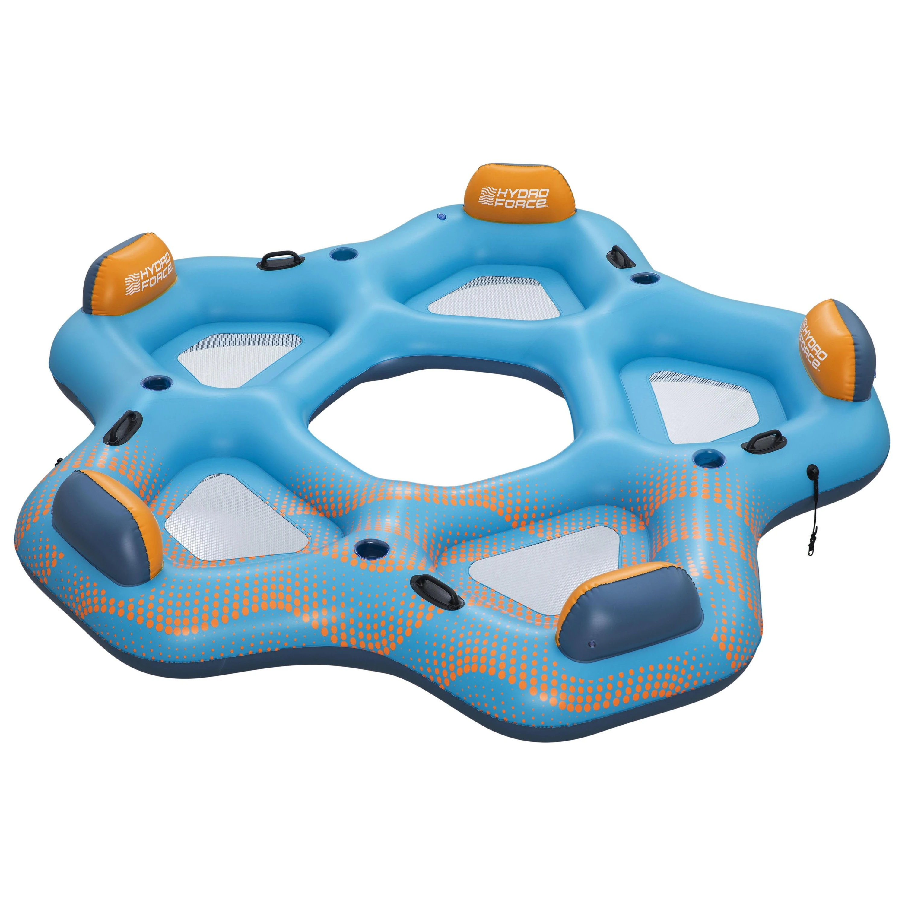 2025 new arrival bestway 43842 inflatable PVC 3.00m x 2.87m Five SEAT Party Floating Island