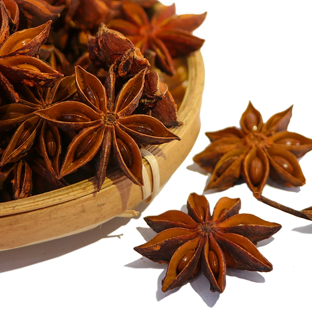 Traditional spices supplier wholesales high quality and cheap price China New crop star anise top quality big red Star anise