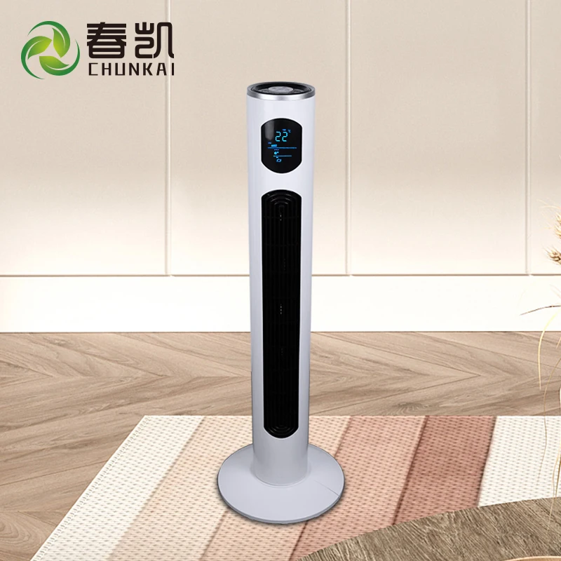 Factory Price Electric Noiseless Safety Cooling Bladeless 38 inch Tower Fan with remote