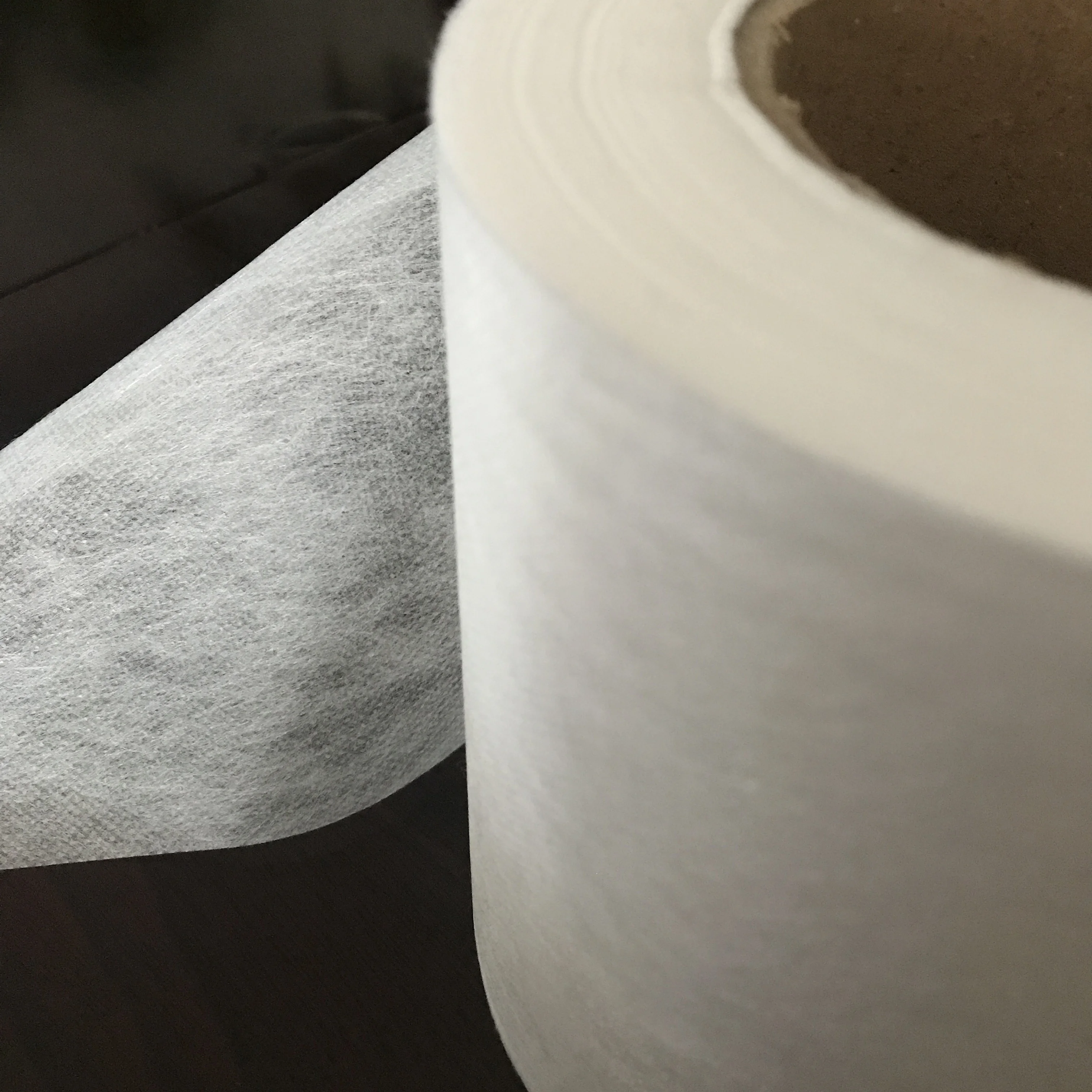 OEKO biodegradable PLA spun-bonded non woven fabric roll eco-friendly raw material for diaper sanitary napkins