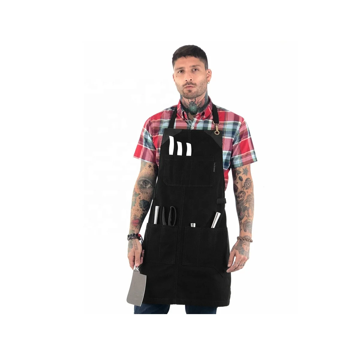 Heavy-Duty Leather Apron Kitchen Custom Colors Work Grilling Butcher Bibs Customizable Cooking Baking Kitchen Accessories