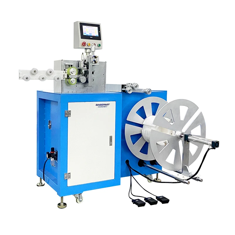 With meter counting fixed length automatic wire spool bobbin rewinding coiling machine