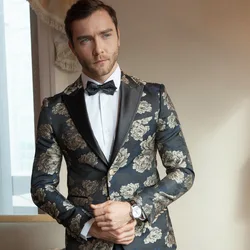 2019 модные мужские костюмы с цветами, вечерние костюмы