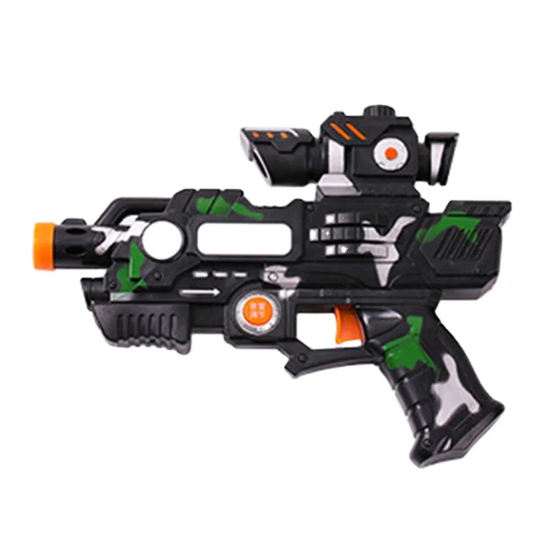 Customizable Plastic Gun Toys Sound Light Vibration Gun Electric Weapons Toy Pistol Projection Gun Toy for Kids