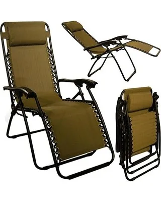 Outdoor Patio garden modern luxury Lazy Lying Chair Adjustable Height leather Recliner chair