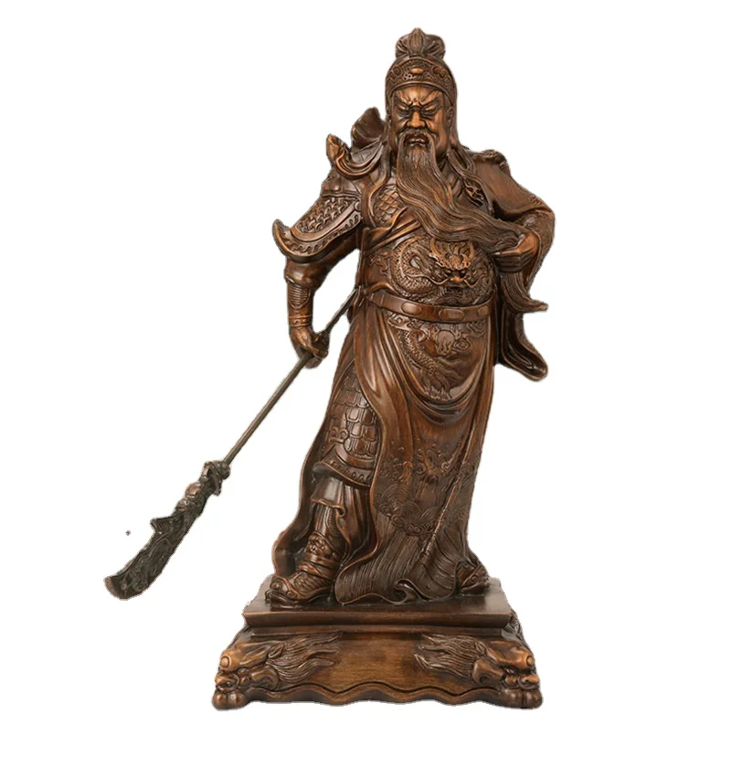 Wu Guan Gong Buddha Statue Decoration Guan Yu Guan Er Ye Statue Company Lobby Shop Offering Opening Gifts