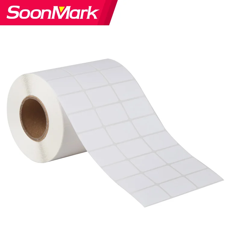 Thermal Bopp Barcode Paper Label Thermal Paper 60*40* 500 Pieces Removable White PP Transparent Sticker Thermal Label Paper