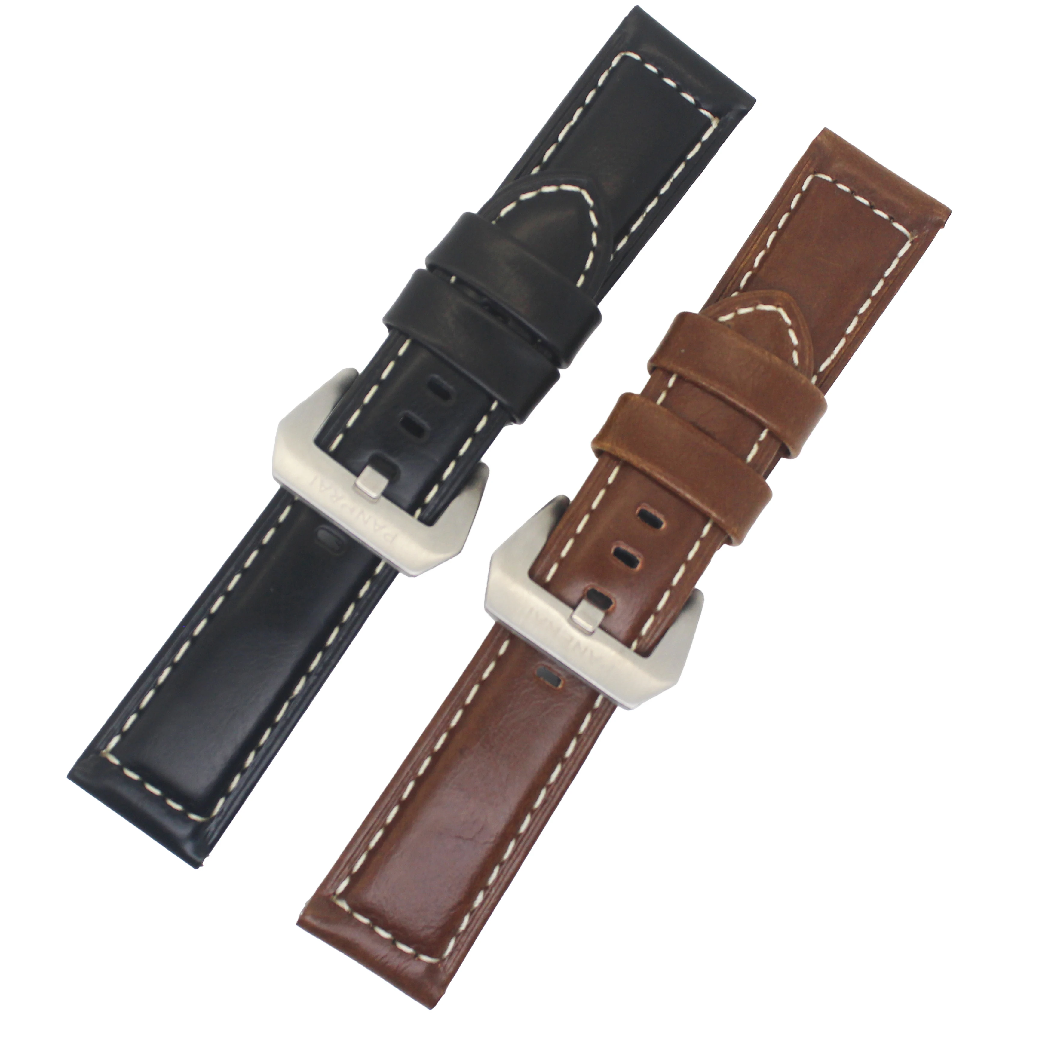 vintage high-quantity oily skin first layer Genuine leather watch straps 28mm watch band