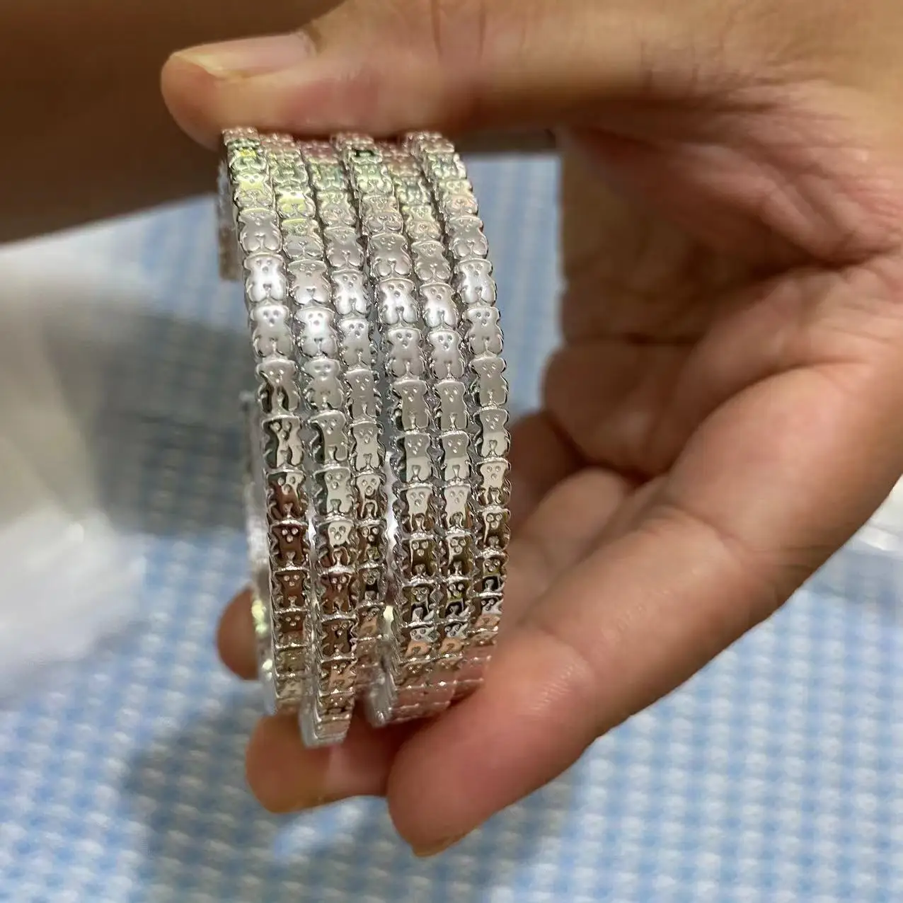 High quality hotsell 925 sterling silver spain bear touses bracelets 18k gold plated touses jewelry 925